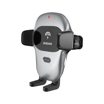 DUDAO Car holder with Qi 15W wireless charger, gray – image 2
