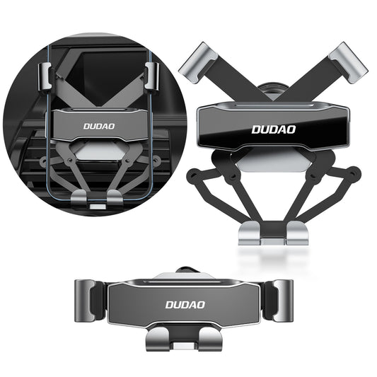 DUDAO Car gravity holder for smartphone, black