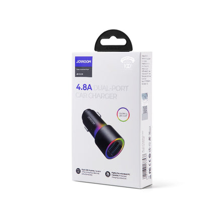 JOYROOM 2x USB car charger with backlight 24W black – image 5
