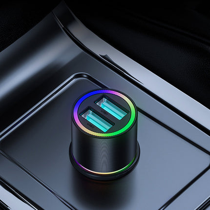 JOYROOM 2x USB car charger with backlight 24W black – image 6