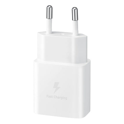 SAMSUNG USB-C 15W PD AFC wall charger + white USB-C cable – image 3