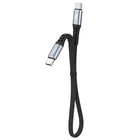 DUDAO Cable flat cable short USB-C - USB-C L10C PD 100W 23cm black
