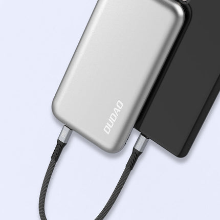 DUDAO Cable flat cable short USB-C - USB-C L10C PD 100W 23cm black – image 8