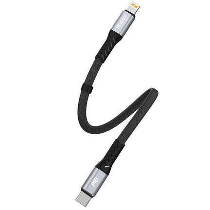 DUDAO Short flat cable for iPhone USB-C - Lightning L10P PD 20W 23cm black – image 2