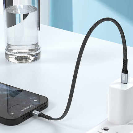 DUDAO Short flat cable for iPhone USB-C - Lightning L10P PD 20W 23cm black – image 6
