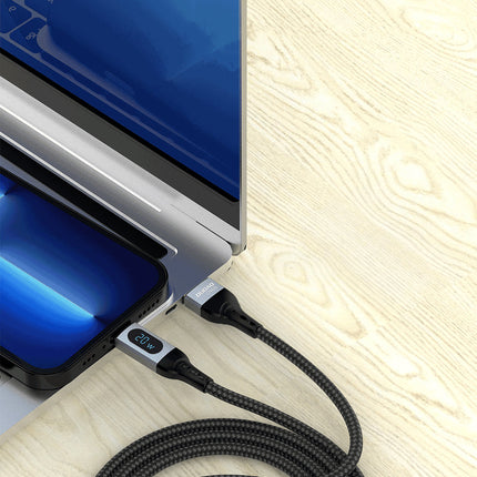 DUDAO iPhone fast charging cable USB-C - Lightning PD 20W 1m black – image 4