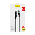 DUDAO iPhone fast charging cable USB-C - Lightning PD 20W 1m black