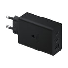 SAMSUNG Mains charger 2x USB-C and 1x USB PPS PD 65W QC 3.0 AFC FCP black