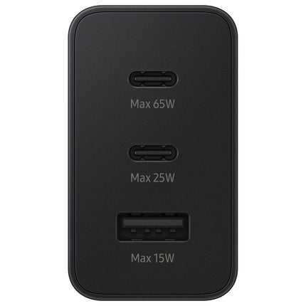 SAMSUNG Mains charger 2x USB-C and 1x USB PPS PD 65W QC 3.0 AFC FCP black – image 4