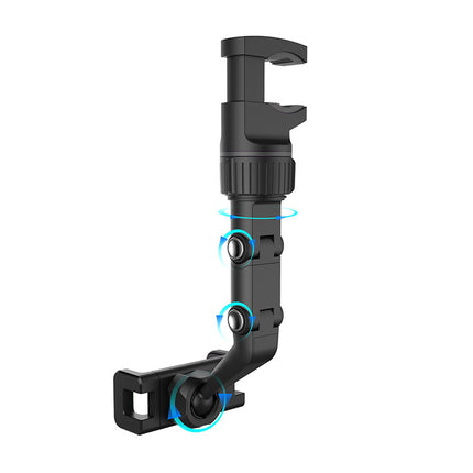 HURTEL Black smartphone holder attached to the rearview mirror – image 2