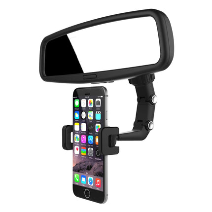 HURTEL Black smartphone holder attached to the rearview mirror – image 5