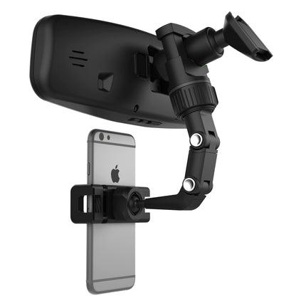 HURTEL Black smartphone holder attached to the rearview mirror – image 6