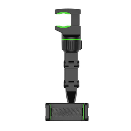 HURTEL Black and green phone holder for smartphone attached to the rearview mirror – image 11