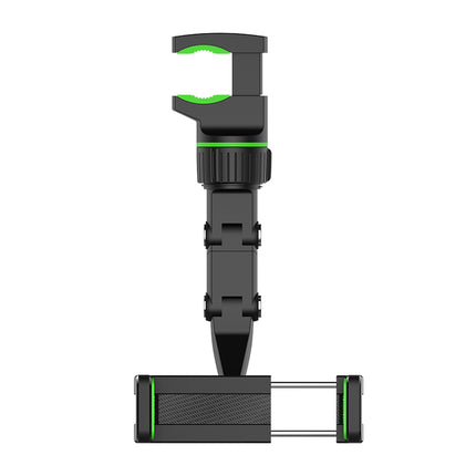 HURTEL Black and green phone holder for smartphone attached to the rearview mirror – image 4