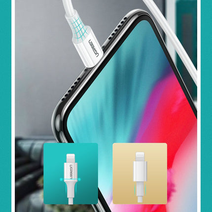 UGREEN Cable for iPhone MFi USB-C - Lightning 20W 3A 1m white – image 11