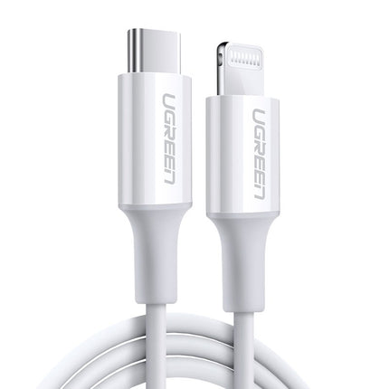 UGREEN Cable for iPhone MFi USB-C - Lightning 20W 3A 1m white – image 2