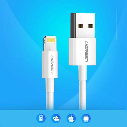 UGREEN iPhone USB - Lightning MFI cable 1m 2.4A white – image 3