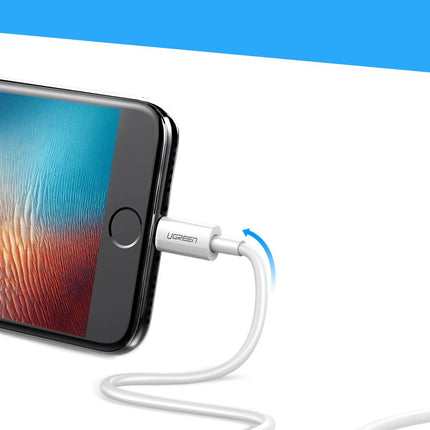 UGREEN iPhone USB - Lightning MFI cable 1m 2.4A white – image 4