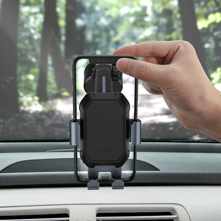 BASEUS Gravity telescopic car phone holder for windshield, dashboard, black – image 11