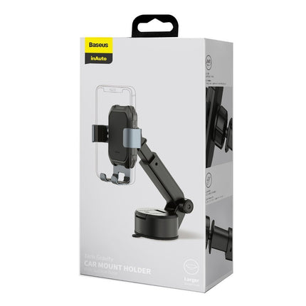 BASEUS Gravity telescopic car phone holder for windshield, dashboard, black – image 5