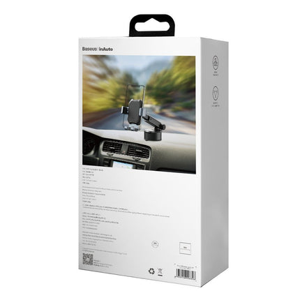 BASEUS Gravity telescopic car phone holder for windshield, dashboard, black – image 6
