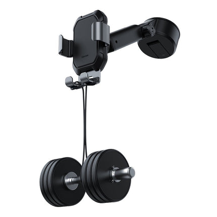 BASEUS Gravity telescopic car phone holder for windshield, dashboard, black – image 7