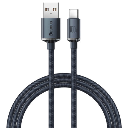 BASEUS USB - USB-C cable for fast charging and data transfer 100W 1.2m black