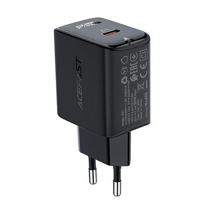 ACEFAST GaN USB-C 30W PD QC 3.0 AFC FCP wall charger black – image 2