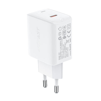 ACEFAST GaN USB-C 30W PD QC 3.0 AFC FCP network charger white – image 3