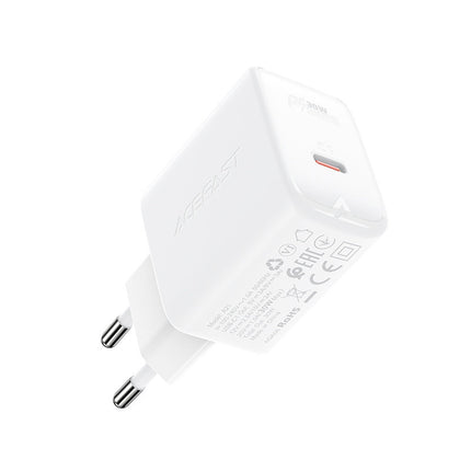 ACEFAST GaN USB-C 30W PD QC 3.0 AFC FCP network charger white – image 4