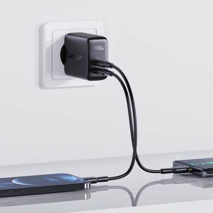 ACEFAST Mains charger 2x USB-C 40W PPS PD QC 3.0 AFC FCP black – image 4