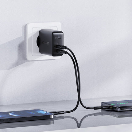 ACEFAST USB-C USB 32W wall charger PPS PD QC 3.0 AFC FCP black – image 4