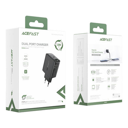 ACEFAST USB-C USB 32W wall charger PPS PD QC 3.0 AFC FCP black – image 5