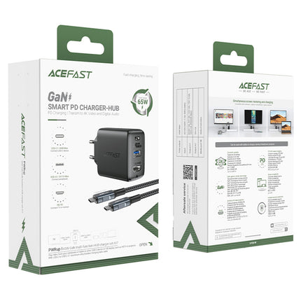 ACEFAST 2in1 Charger with USB-C cable + USB-C - HDMI 4K adapter, black – image 10