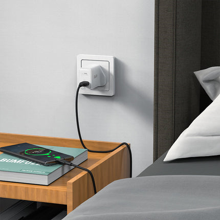 ACEFAST English GaN USB-C charger 30W Q3 3.0 AFC FCP UK plug white – image 4