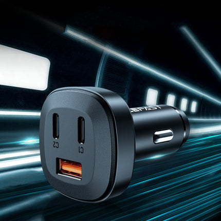 ACEFAST Car charger 66W 2x USB-C USB Power Delivery QC 4.0 black – image 7