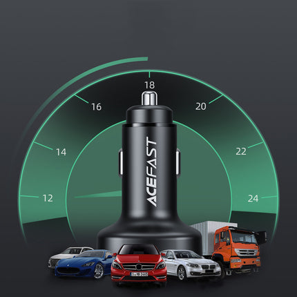 ACEFAST Car charger 66W 2x USB-C USB Power Delivery QC 4.0 black – image 8
