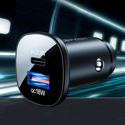 ACEFAST 38W USB-C USB Power Delivery QC 3.0 car charger, black – image 11