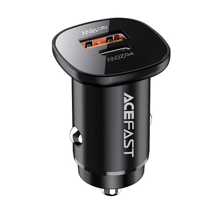 ACEFAST 38W USB-C USB Power Delivery QC 3.0 car charger, black – image 2