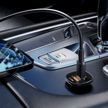 ACEFAST 38W USB-C USB Power Delivery QC 3.0 car charger, black – image 4