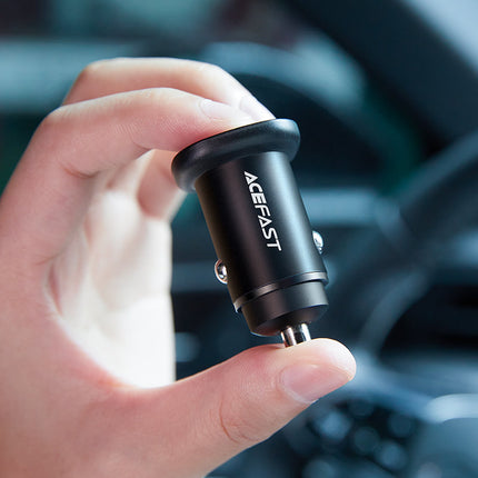ACEFAST 38W USB-C USB Power Delivery QC 3.0 car charger, black – image 6