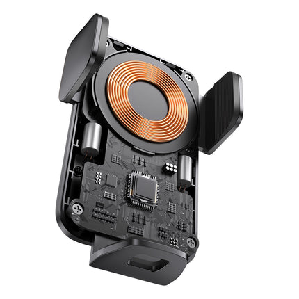 BASEUS Inductive car charger + Wisdom grille phone holder, black – image 10
