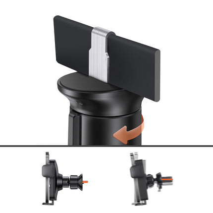 BASEUS Inductive car charger + Wisdom grille phone holder, black – image 11