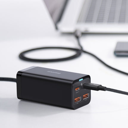 BASEUS Fast universal GaN charger 2x USB-C 2x USB 100W QC 4.0+ AFC black – image 11
