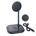 ACEFAST 2in1 Qi 15W wireless charger and stand for iPhone and Apple AirPods E6 black