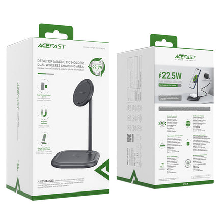 ACEFAST 2in1 Qi 15W wireless charger and stand for iPhone and Apple AirPods E6 black – image 5