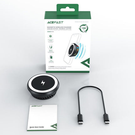 ACEFAST Wireless inductive charger with cooling system, dark gray – image 6