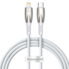 BASEUS Cable for fast charging iPhone USB-C - Lightning 480Mb/s PD 20W 1m white