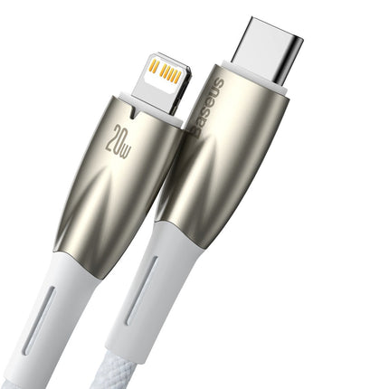 BASEUS Cable for fast charging iPhone USB-C - Lightning 480Mb/s PD 20W 1m white – image 2