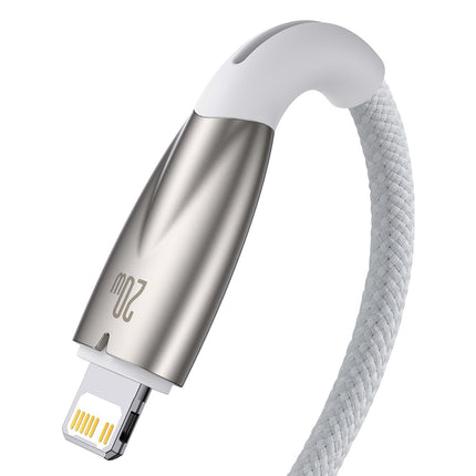 BASEUS Cable for fast charging iPhone USB-C - Lightning 480Mb/s PD 20W 1m white – image 3